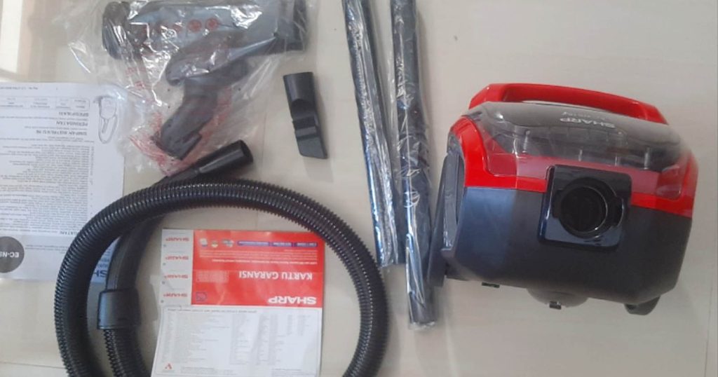 Review Vacuum Cleaner SHARP EC NS18 BK Bagless Spesifikasi Fitur