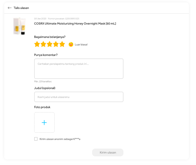 Bagaimana Cara Mengisi Ulasan Produk? – Pusat Bantuan