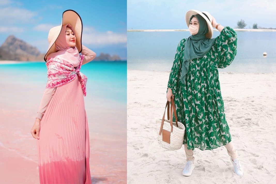 Ide Mix And Match Untuk Casual Outfit Hijab Ke Pantai Agar Tampil Modis
