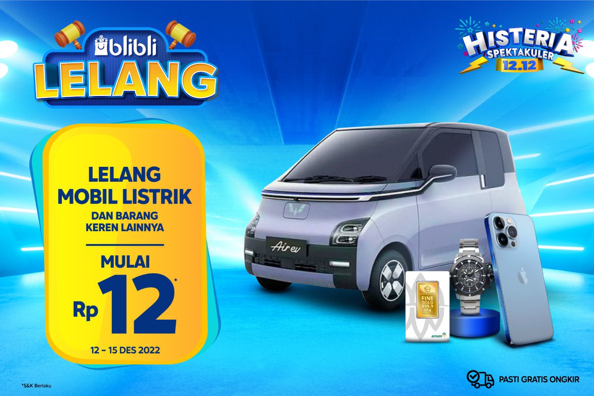 Promo Lelang 12.12 Blibli Histeria, Harga Mulai Dari Rp12