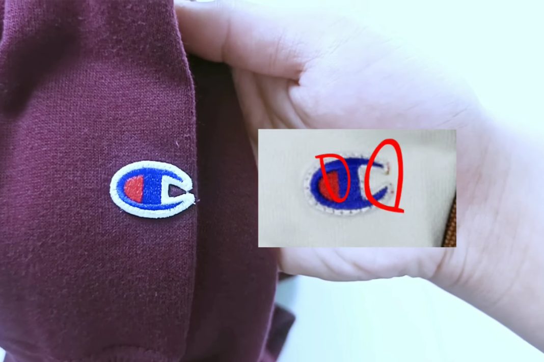 Champion hoodie real vs 2024 fake