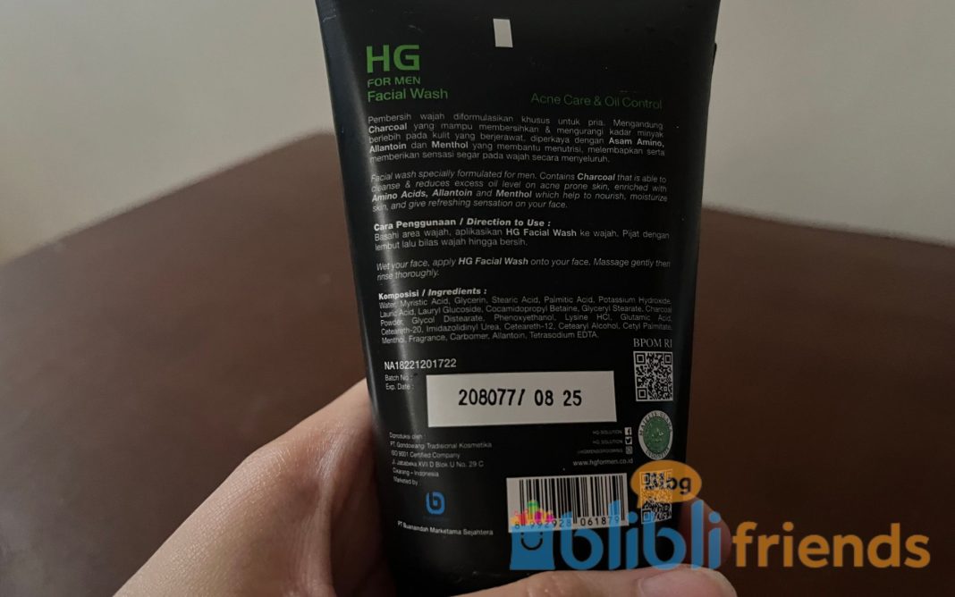 Review Hg For Men Facial Wash Acne Care And Oil Control