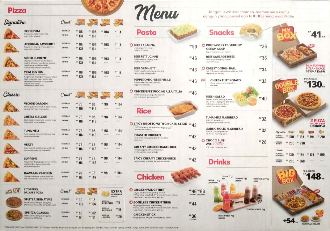 Daftar Menu Pizza Hut Lengkap dan Harganya 2024 Blibli Friends