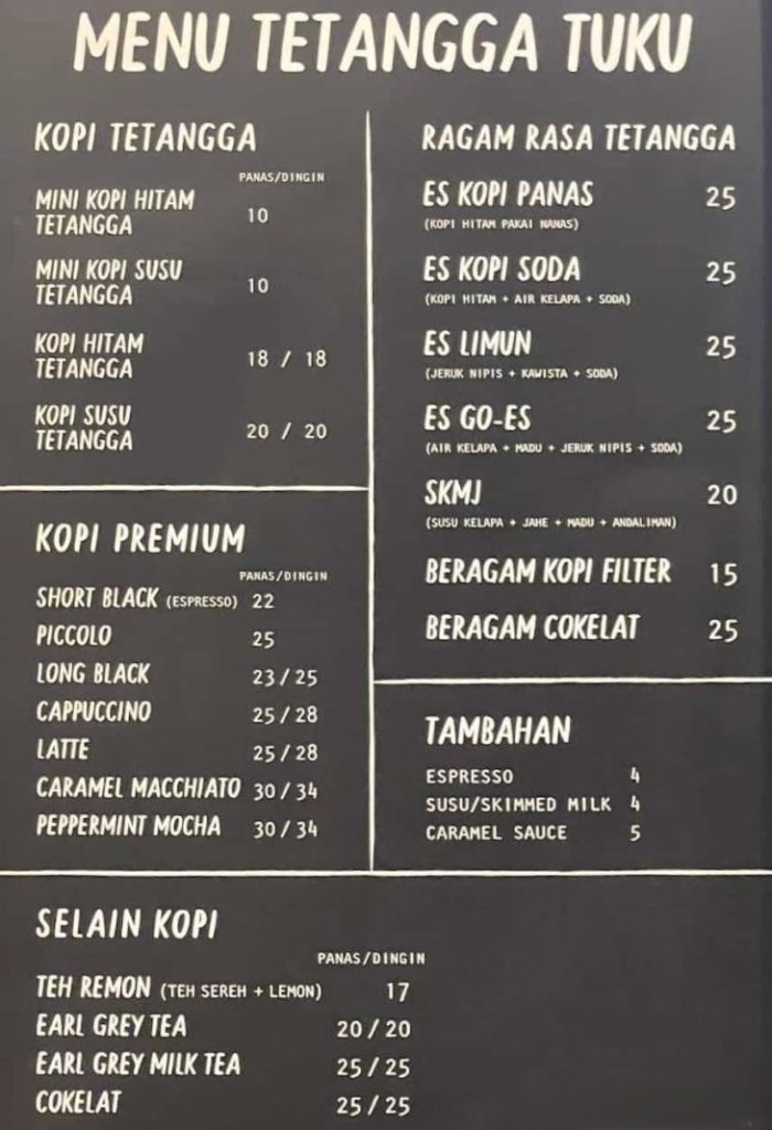 Menu Kopi Tuku Lengkap Dan Harganya 2024 Blibli Friends