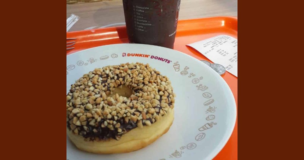 lista de precios del menú de dunkin donuts