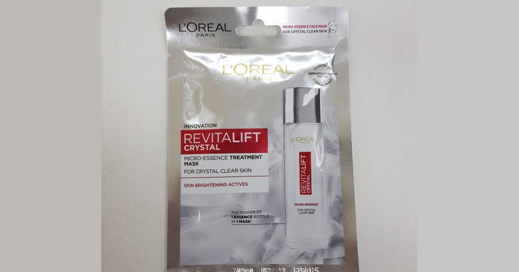 Review Loreal Face Mask Crystal, Cerah Maksimal Hanya Dalam Tiga Hari