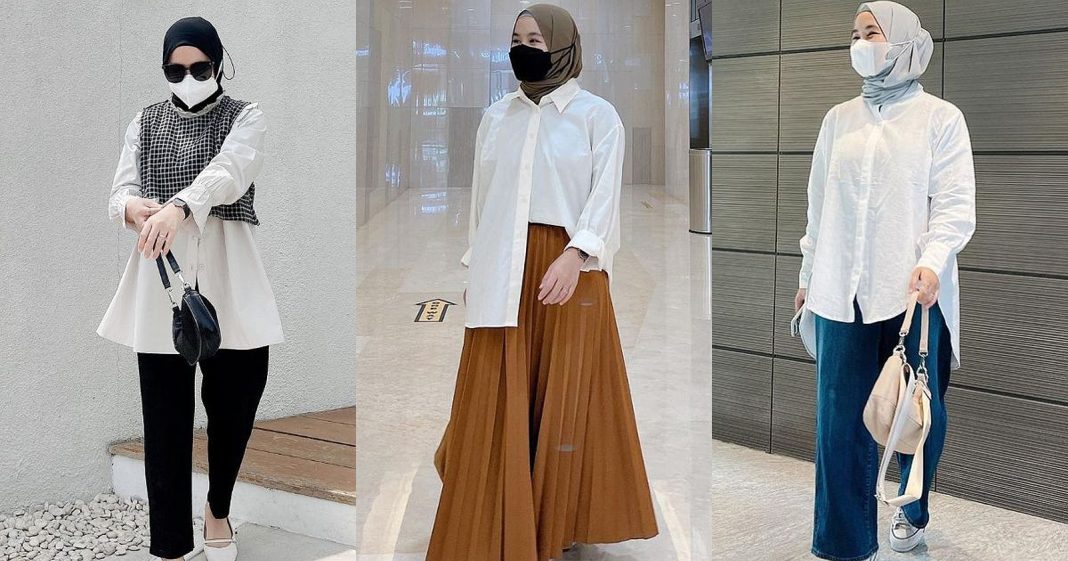 Rekomendasi Style Kemeja Putih Hijab Blibli Friends